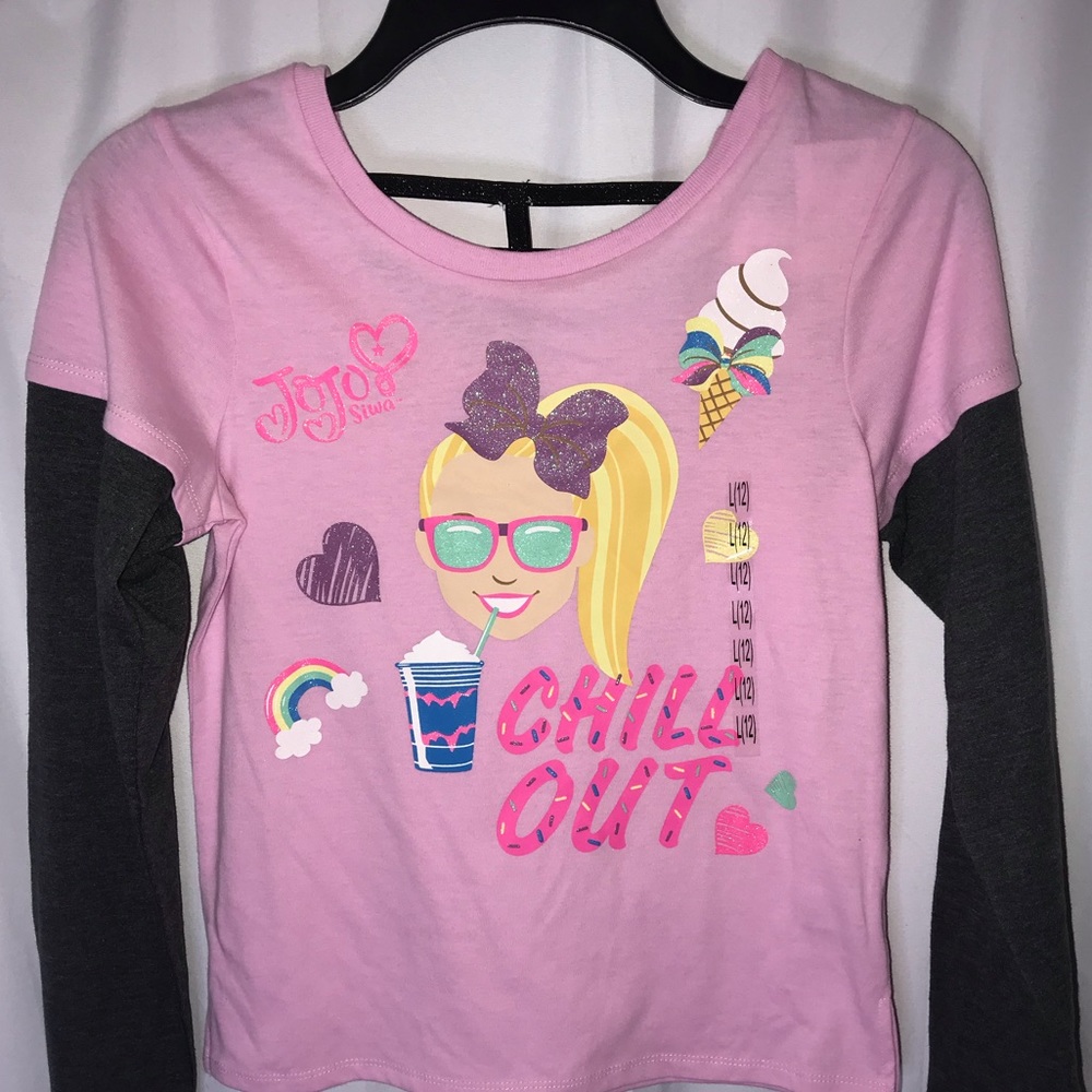 JoJo Siwa Long sleeve T-shirt chill out Girls size L 12